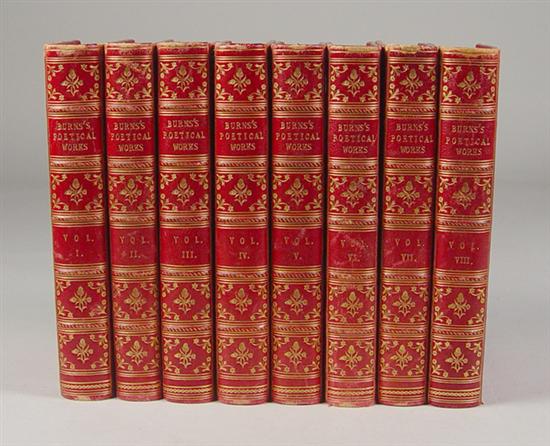 Appraisal: Set of Eight Fore Edge Painted Books The Works of