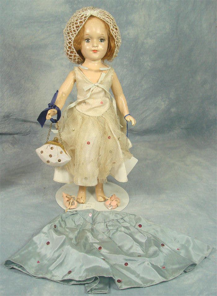 Appraisal: Composition Mary Hoyer doll inches tall all composition red mohair