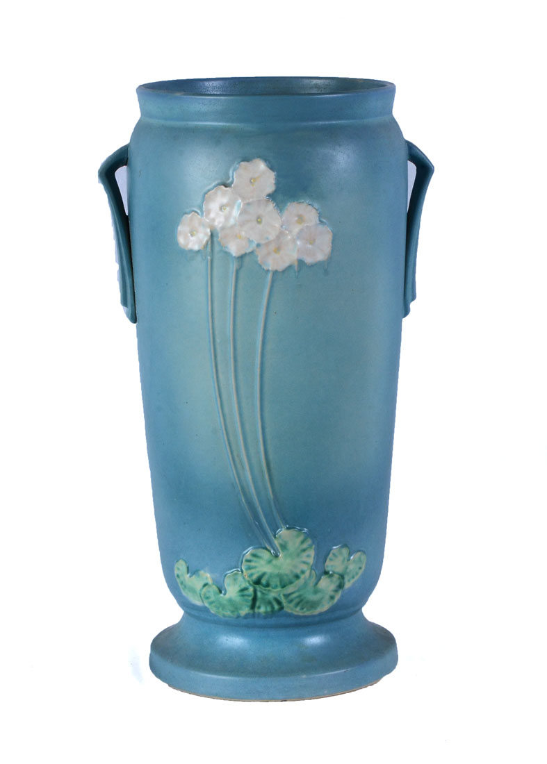 Appraisal: LARGE ROSEVILLE PRIMROSE FLOOR VASE - Large floor vase or