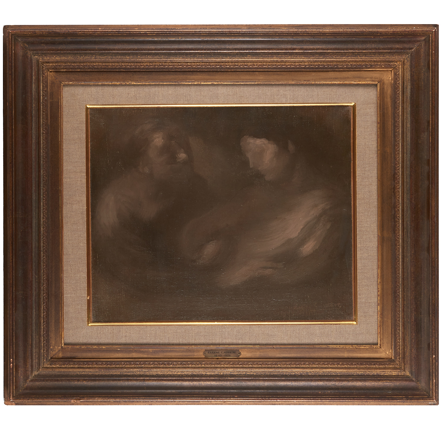 Appraisal: EUGENE CARRIERE ATTRIB PAINTING Attributed to Eugene Carriere French -