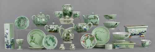 Appraisal: Collection of Chinese celadon glazed porcelain