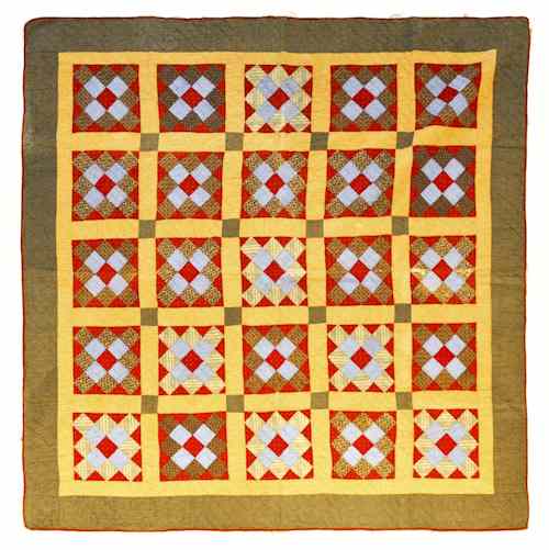 Appraisal: Pennsylvania patchwork quilt ca x