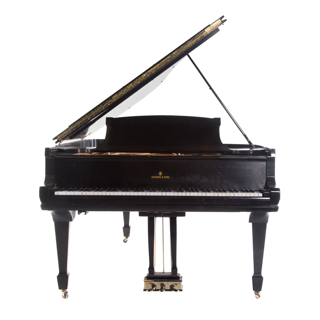 Appraisal: Steinway Sons ebonized baby grand piano Model serial number in