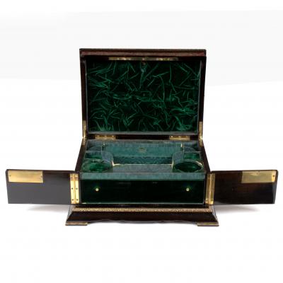 Appraisal: A th Century Boulle work dressing case J Taulin Palais