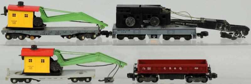 Appraisal: Lot of American Flyer S-Gauge Freight Cars American Includes three