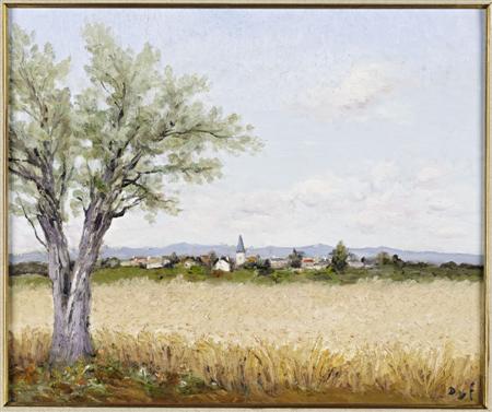 Appraisal: MARCEL DYF FRENCH - CHAMPS DE BL A SAULES Signed