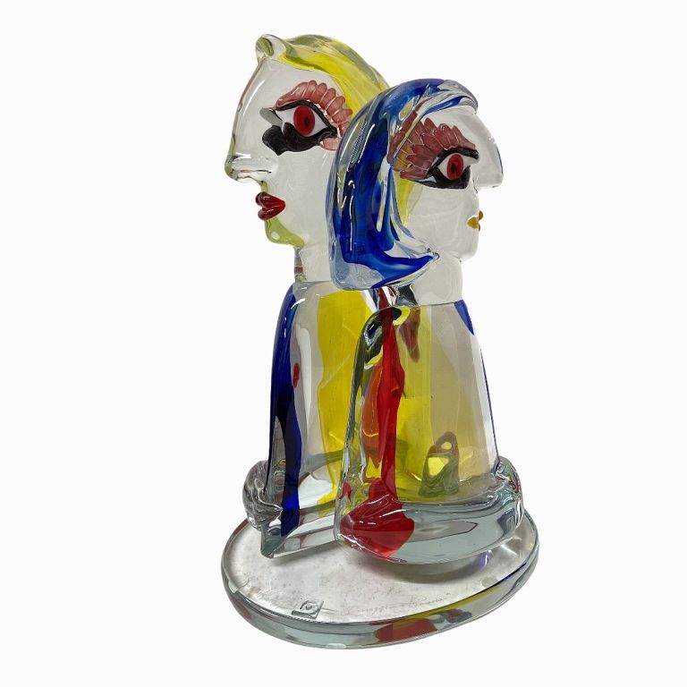 Appraisal: Walter Furlan Murano Glass Sculpture After Picasso Walter Furlan Murano