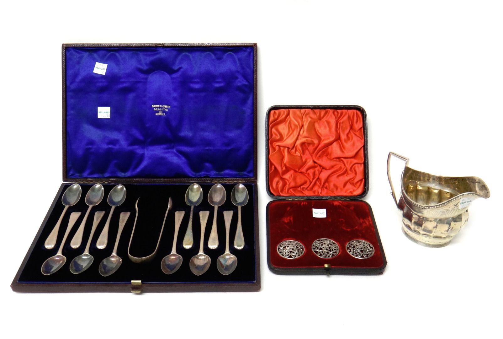 Appraisal: Silver comprising a Victorian set of twelve bright cut Old