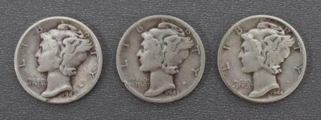 Appraisal: lot of U S Mercury dimes silver PLEASE NOTE ALL