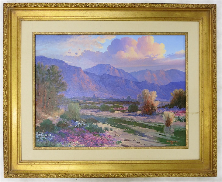 Appraisal: BEVERLY CARRICK OIL ON CANVAS American - A California landscape