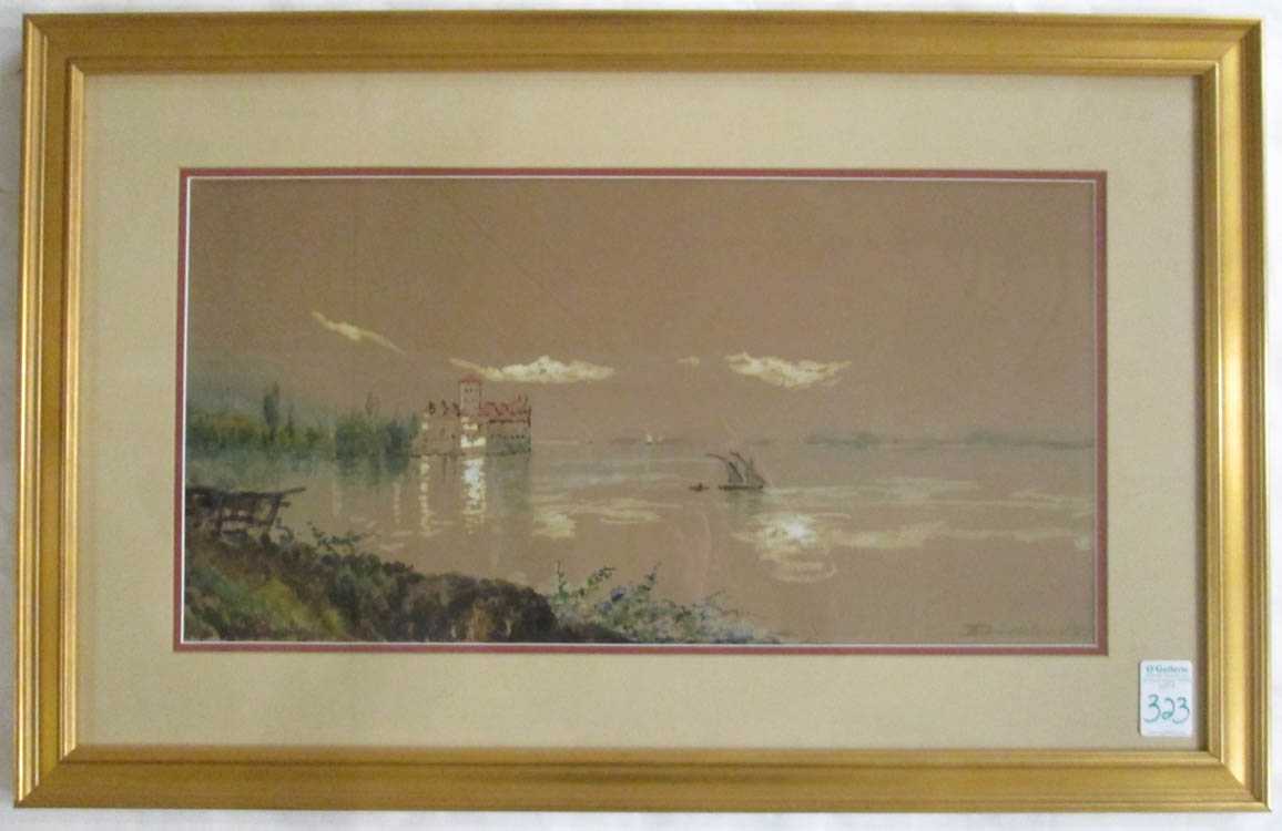 Appraisal: EDMOND DARCH LEWIS WATERCOLOR AND GOUACHE ON PAPER Philadelphia Pa