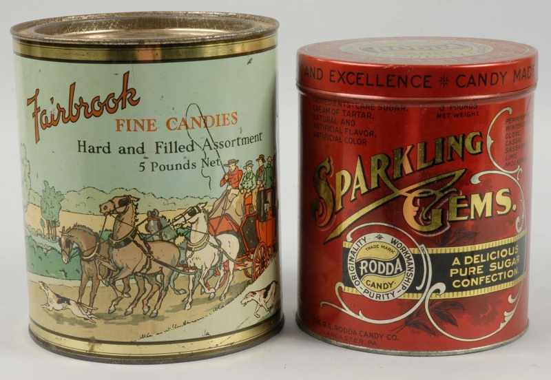 Appraisal: Lot of Product Tins Description Includes one Fairbrook Candy tin