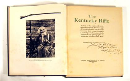 Appraisal: vol Dillin Captain John G W The Kentucky Rifle Washington