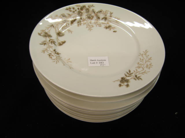 Appraisal: Set of Limoges Porcelain Plates elegant floral sprays