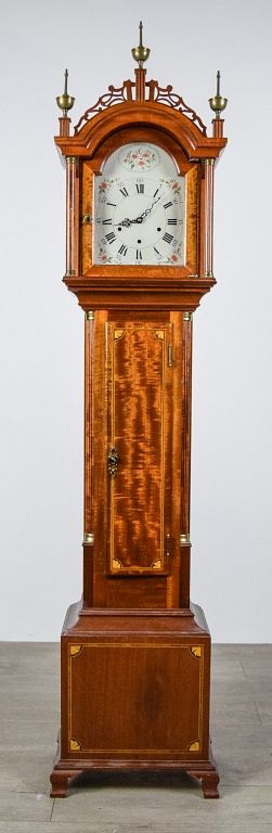 Appraisal: Elmer Stennes Grandmother Clock Unsigned attributed to Elmer Stennes of