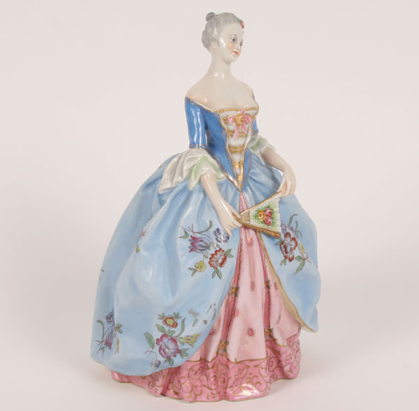 Appraisal: Capo di Monte porcelain figure of a woman in th