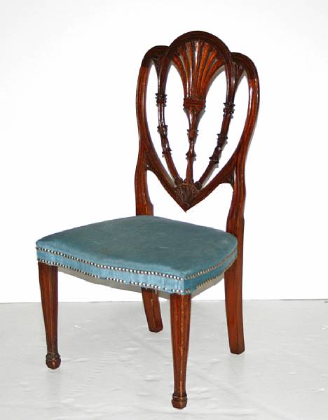 Appraisal: A Federal mahogany side chair New York early th century