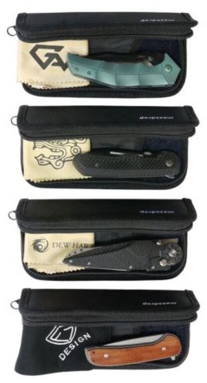 Appraisal: lot of Massdrop knives housed in zipper case within cardboard