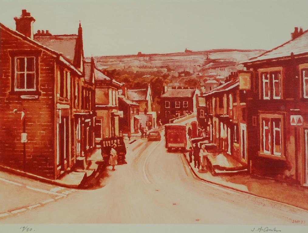 Appraisal: JOHN McCOMBS ARTIST SIGNED LIMITED EDITION COLOURED PRINT King Street