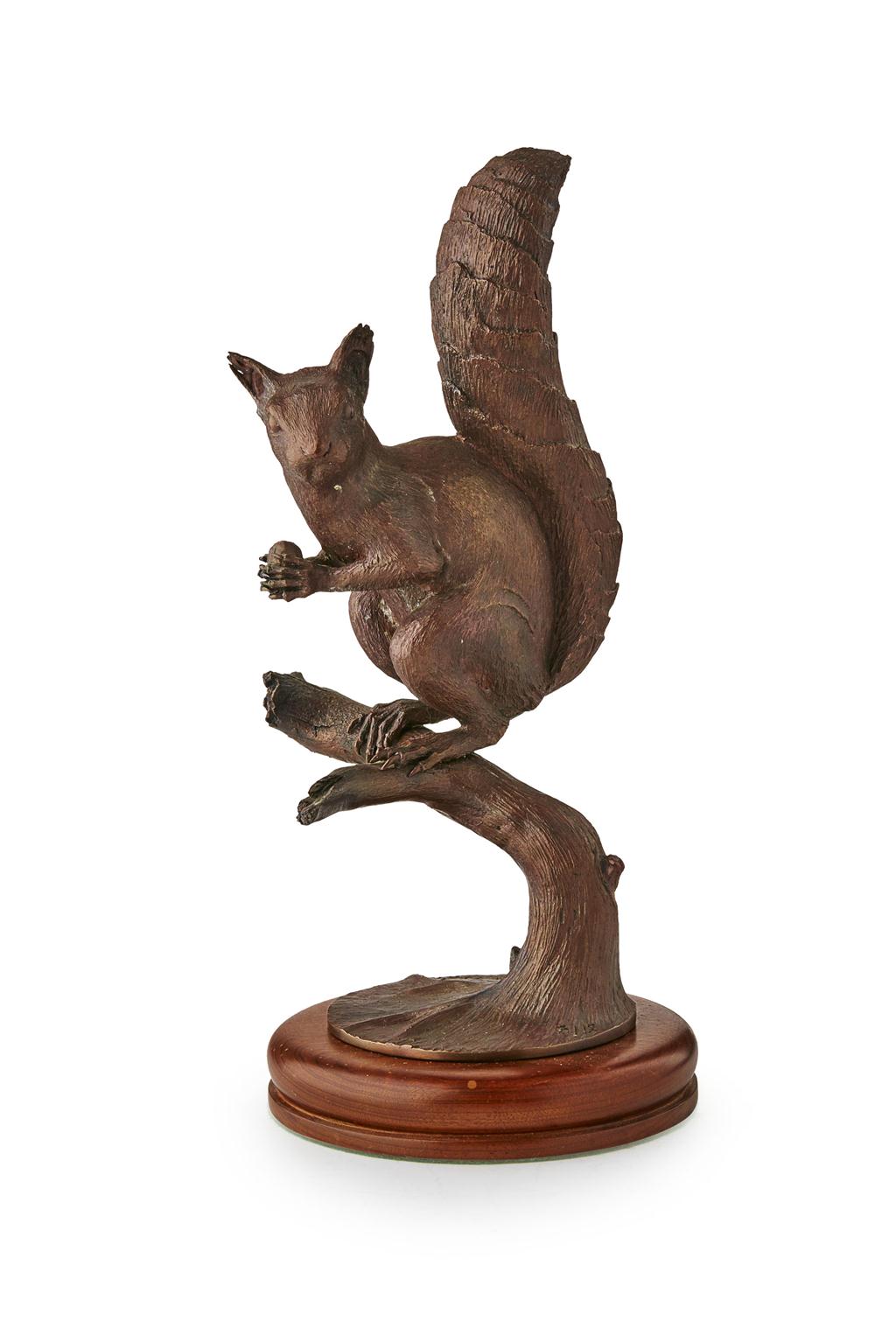 Appraisal: WILLIAM A HEPWORTH - SQUIRREL ON A BRANCH LATE TH