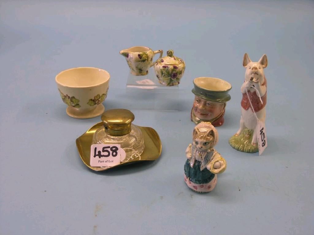 Appraisal: Beswick storybook characters Cousin Ribby and Matthew a miniature Wade