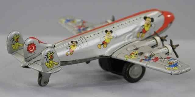 Appraisal: DISNEY JETLINER Linemar Japan copy Walt Disney Prod lithographed tin