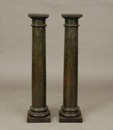 Appraisal: Pair of Marble Stands