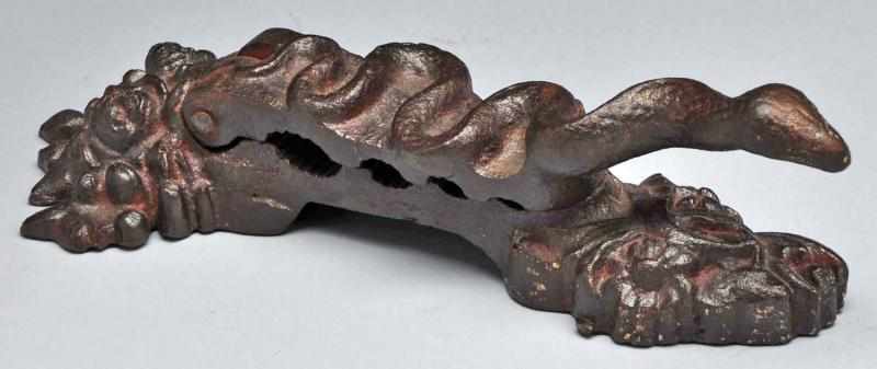 Appraisal: Cast Iron Snake Cork Press Description Circa late s Decorative