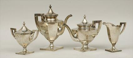 Appraisal: American Sterling Silver Four-Piece Tea and Coffee Service Albert J