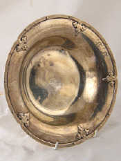 Appraisal: An American sterling silver dish with applied Arts and Crafts