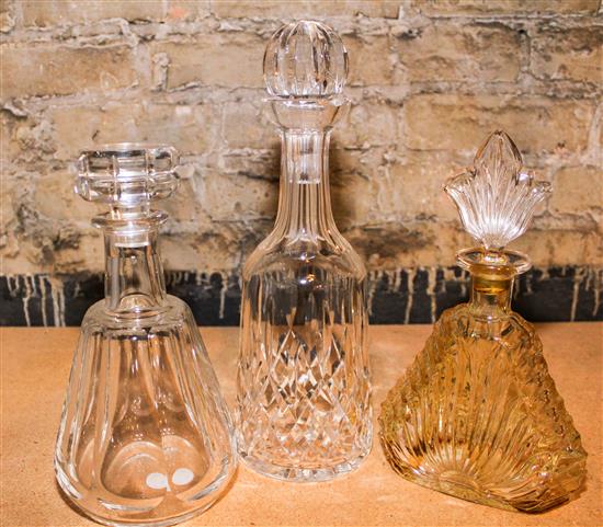 Appraisal: Sale Lot A Baccarat Glass Decanter th century together with