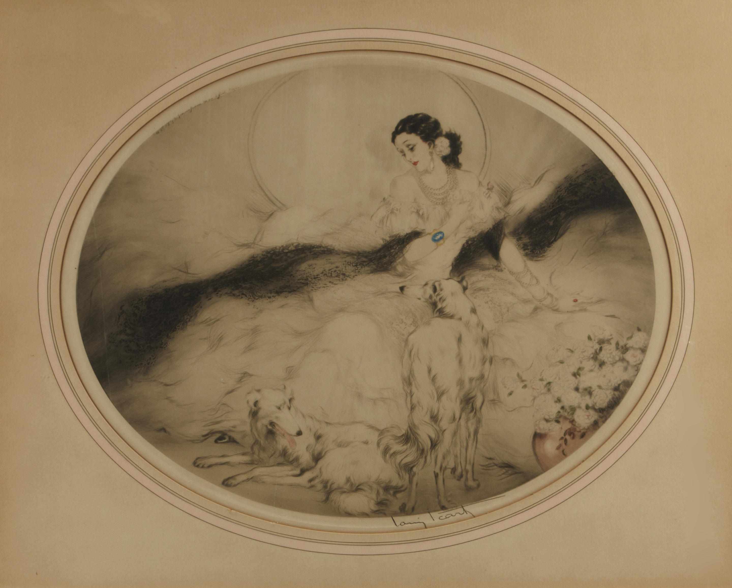 Appraisal: Louis Icart French - Lady of the Camelias H C