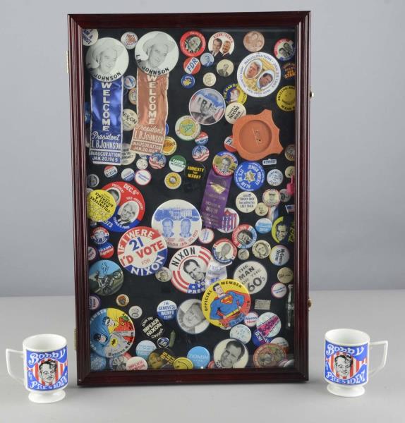 Appraisal: Collection Of Presidential Campaign Memorabilia Including a pair of Bobby