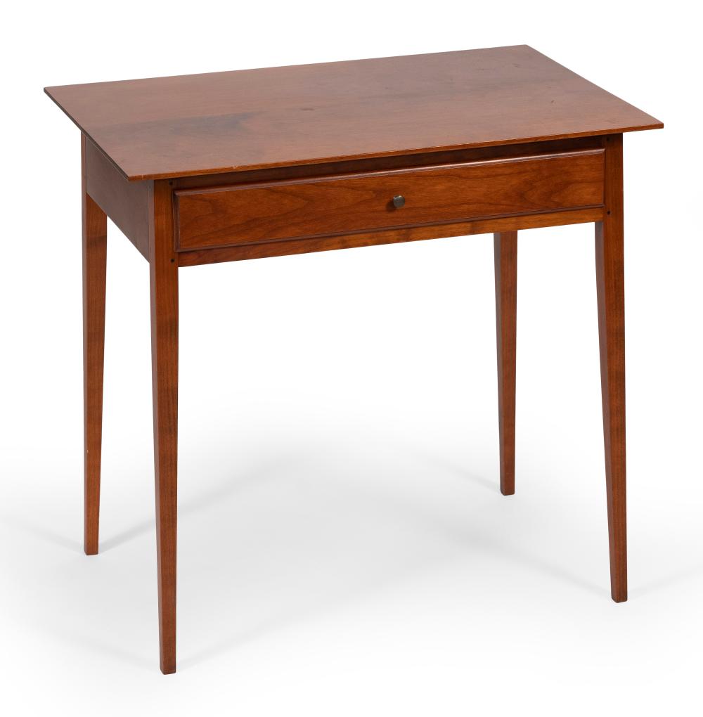 Appraisal: DAVID LEFORT HEPPLEWHITE-STYLE ONE-DRAWER SIDE TABLE MASSACHUSETTS TH CENTURY HEIGHT