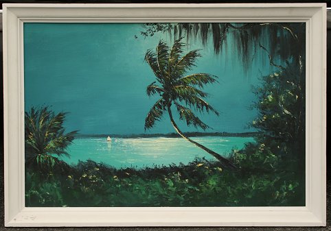 Appraisal: McCLENDON Roy American th C Florida Highwaymen Landscape Oil Upson