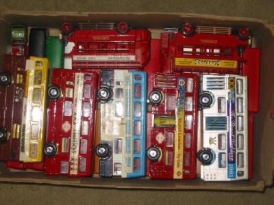 Appraisal: Thirteen various Matchbox bus models G-E