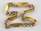 Appraisal: A yellow and white metal tests carat gold bracelet by