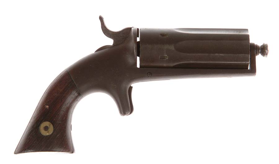 Appraisal: BACON ARMS PEPPERBOX REVOLVER Cal SN Unusual -shot derringer with