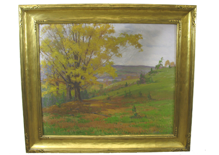 Appraisal: FRANK CHARLES PEYRAUD OIL ON CANVAS Late Afternoon in October