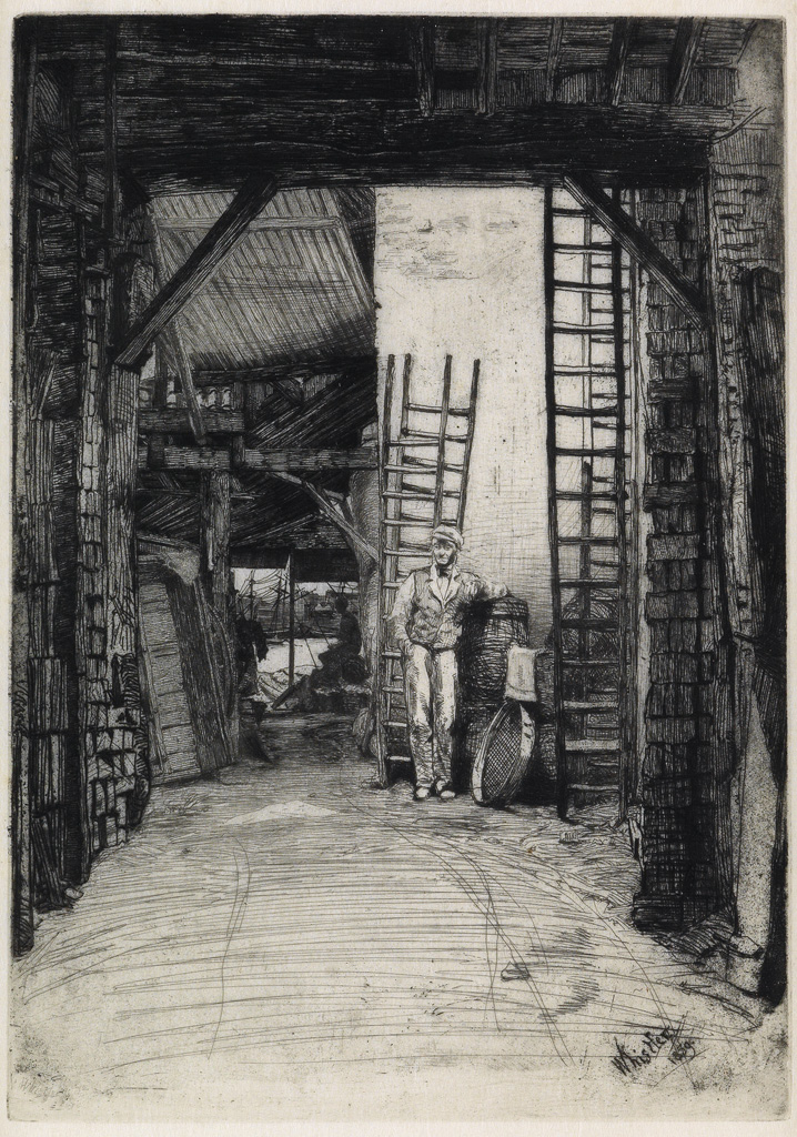 Appraisal: JAMES A M WHISTLER The Lime-Burner Etching and drypoint printed