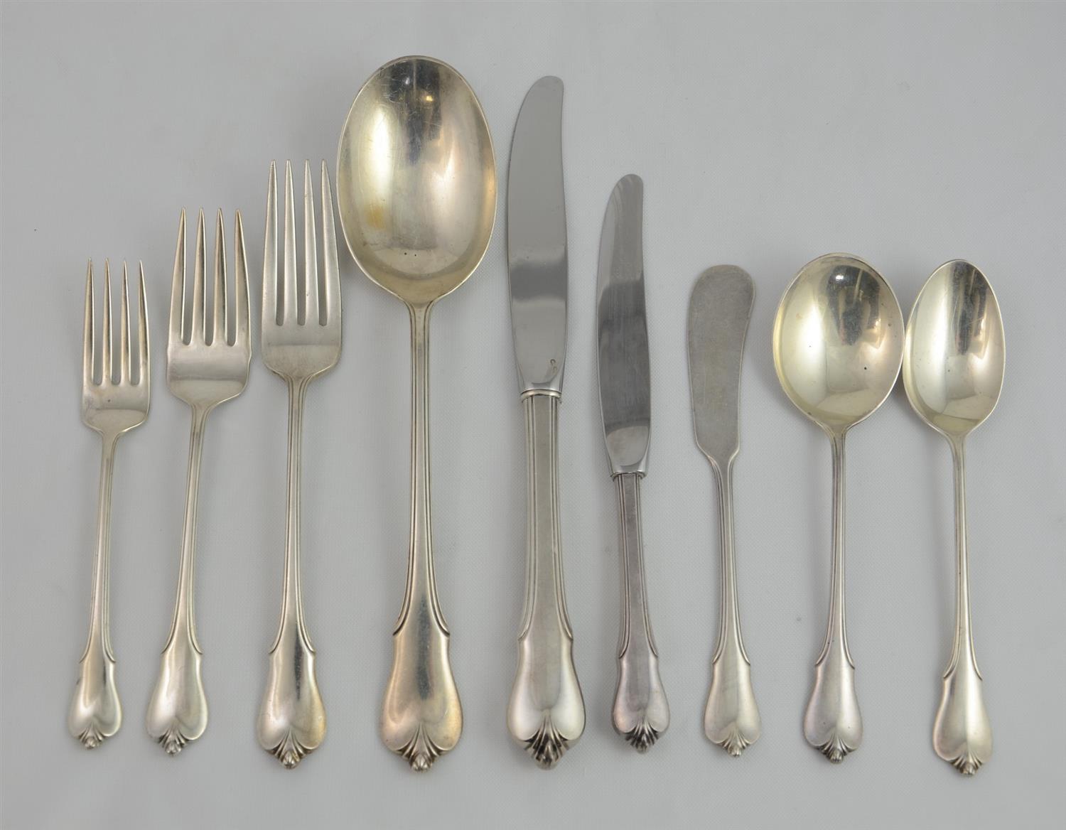 Appraisal: Wallace Sterling Grand Colonial pattern flatware - pieces hollow handle