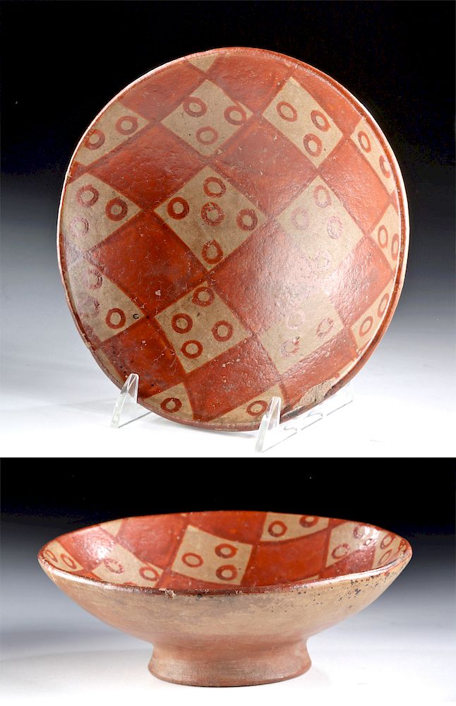 Appraisal: Lovely Narino Tuza Complex Pottery Footed Bowl Pre-Columbian Colombia Tuza