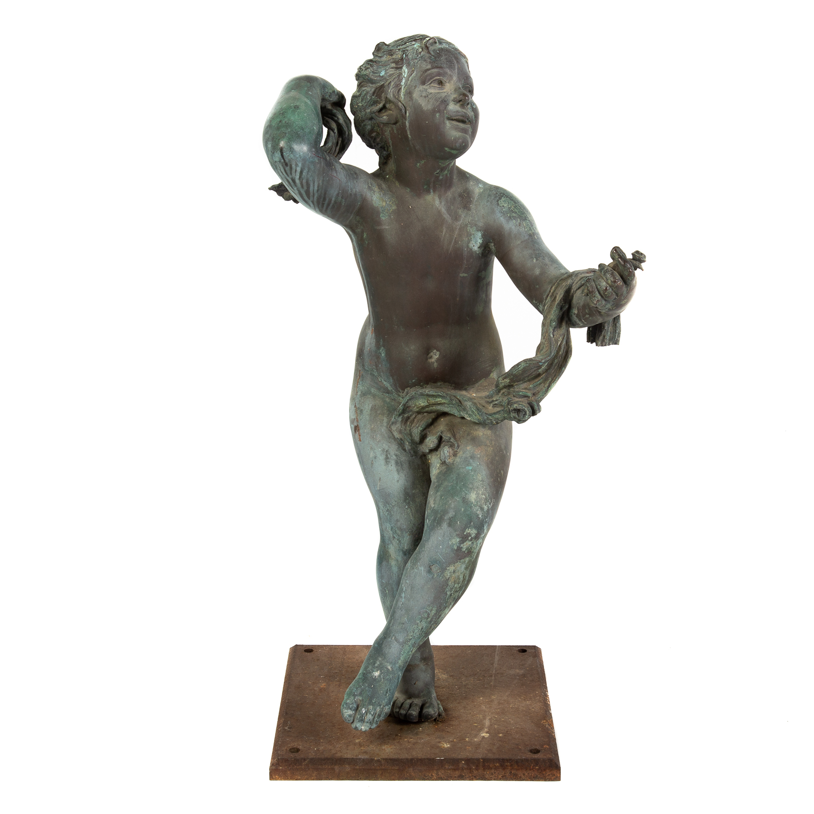 Appraisal: HENRI LEON GREBER SPRITE BRONZE French - Half life size