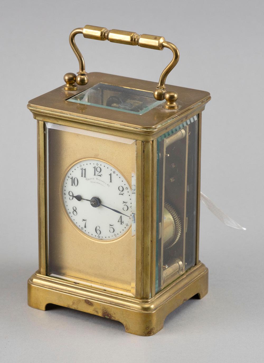 Appraisal: FRENCH CARRIAGE CLOCK RETAILED BY TILDEN THURBER PROVIDENCE HEIGHT INCLUSIVE