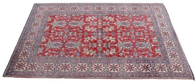 Appraisal: Hand-tied Kazak rug Pakistan approx ' l ' w Provenance