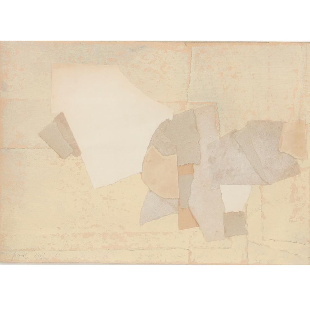 Appraisal: PERLE FINE AMERICAN - UNTITLED OIL AND COLLAGE ON BOARD