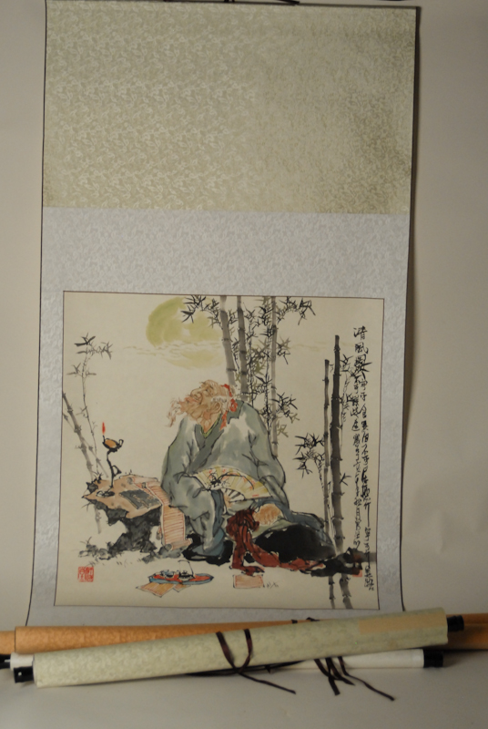 Appraisal: Four th c Chinese Scrolls one of Women in Garden