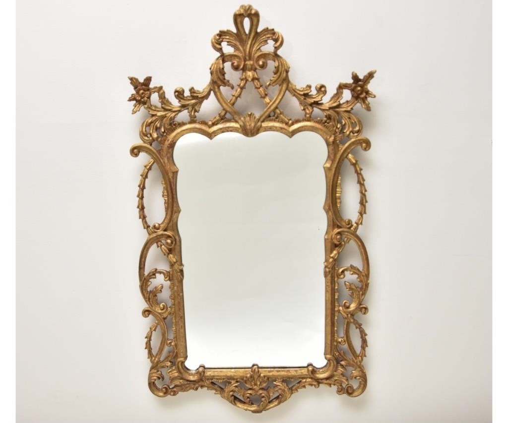 Appraisal: LaBarge gilt carved mirror in French form h x w