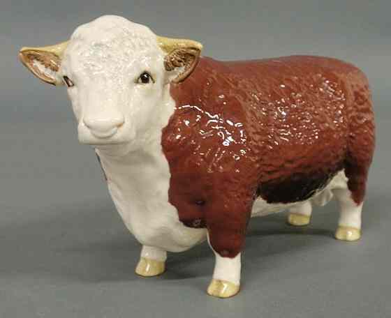 Appraisal: Beswick porcelain bull titled CH Of Champions h x l