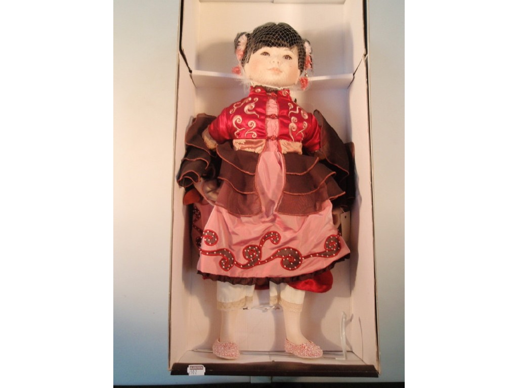 Appraisal: A Mundia ceramic doll 'Mei Ling' with certificate and box